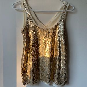 Kirra Gold Sequin Top